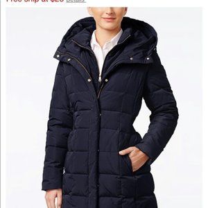 Cole Haan Signature Navy Puffer Coat